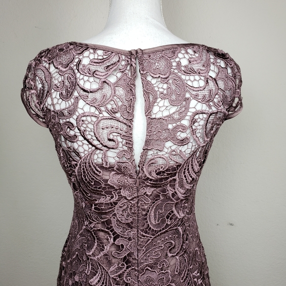 Adrianna Papell Bodice Lace Sheath Dress - Picture 7 of 13